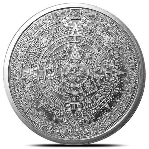 1\u0020oz\u0020Aztec\u0020Calendar\u0020Silver\u0020Round