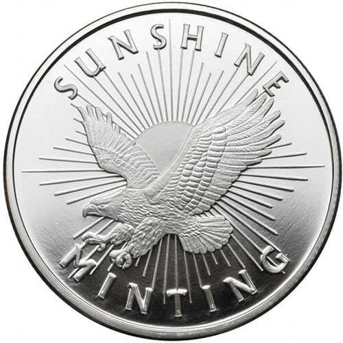 1\u0020oz\u0020Sunshine\u0020Mint\u0020Silver\u0020Eagle\u0020Round