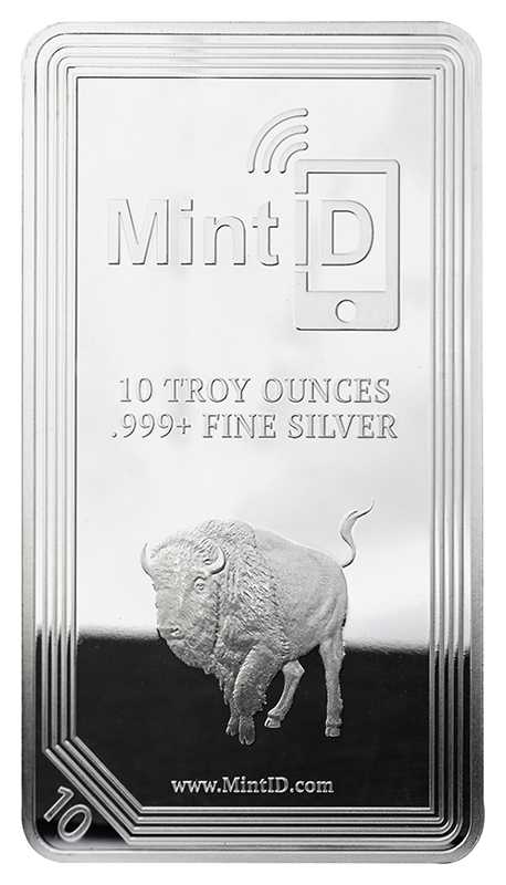 10\u0020oz\u0020MintID\u0020Buffalo\u0020Silver\u0020Bar\u0020\u0028AES\u002D128\u0020Encrypted\u0029