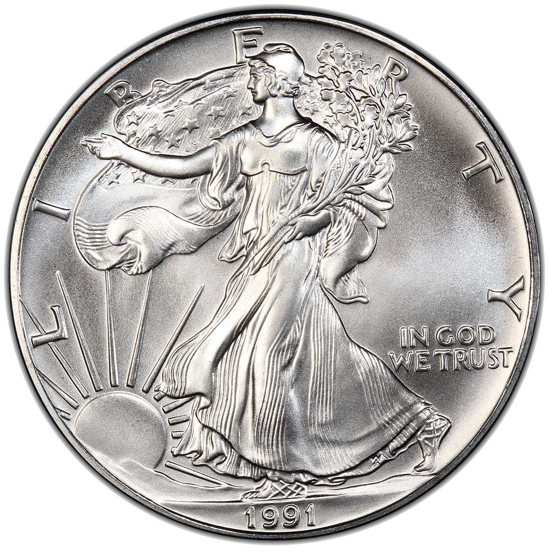 1991\u0020American\u0020Silver\u0020Eagle\u0020Coin
