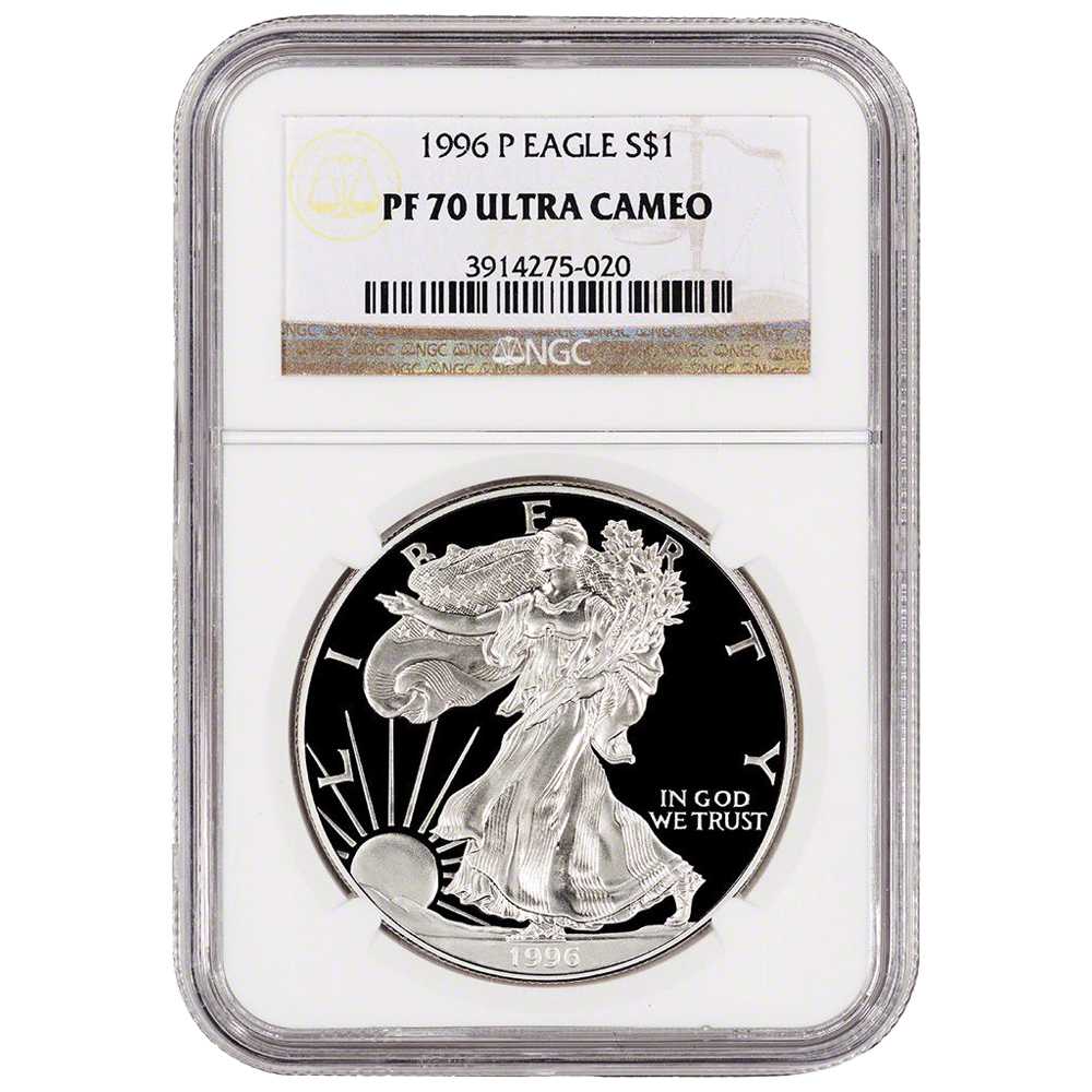 1996\u002DP\u0020NGC\u0020PF\u002D70\u0020Proof\u0020American\u0020Silver\u0020Eagle\u0020Coin