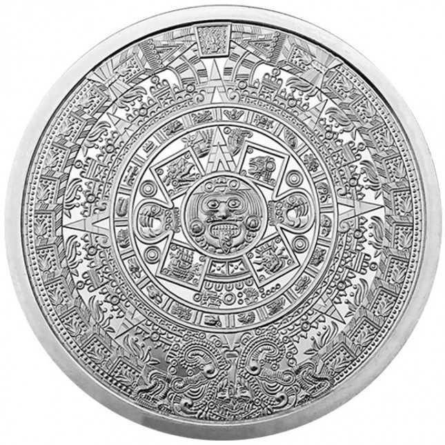 2\u0020oz\u0020Aztec\u0020Calendar\u0020Silver\u0020Round