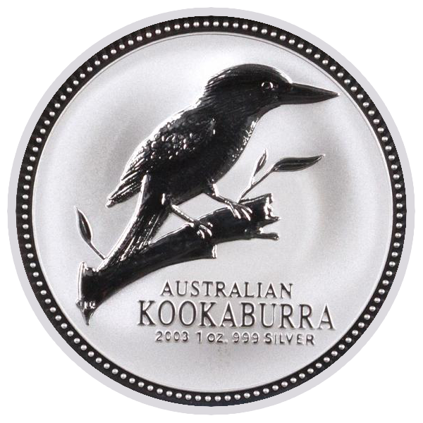 2003\u00201\u0020oz\u0020Australian\u0020Kookaburra\u0020Silver\u0020Coin
