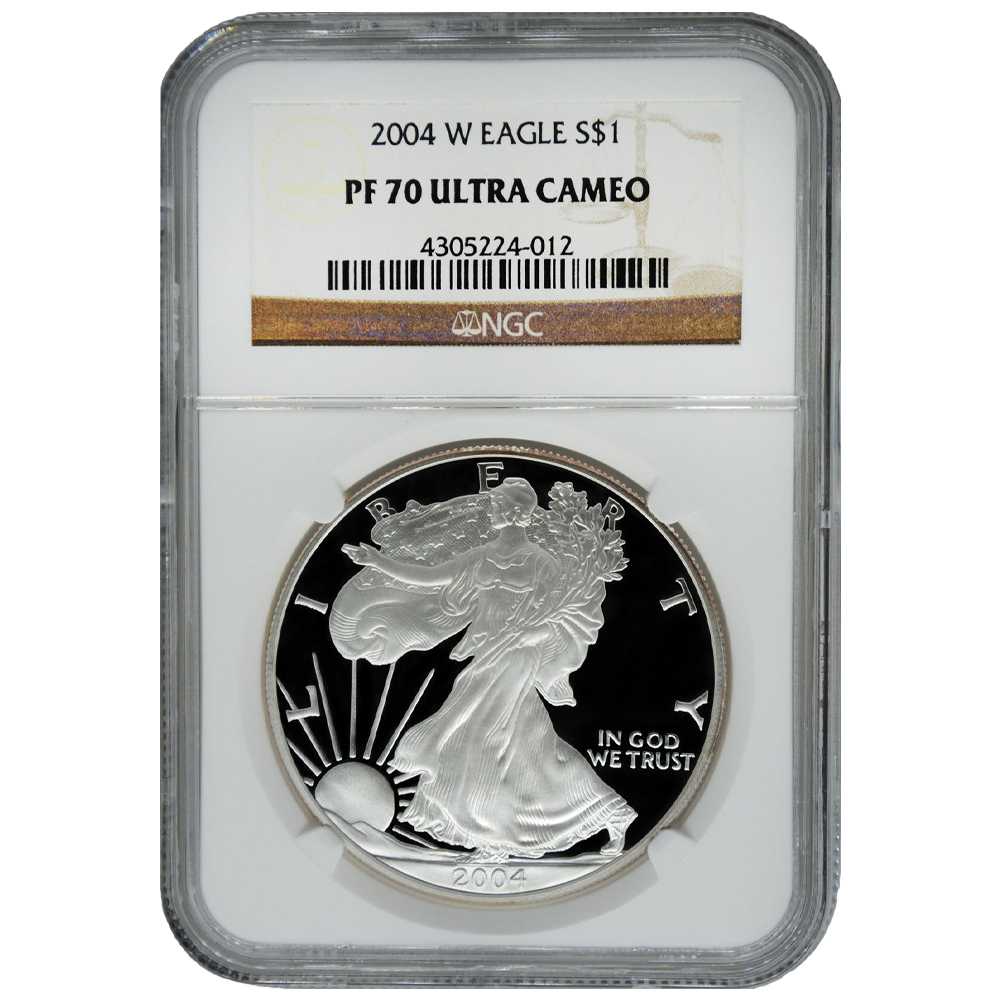 2004\u002DW\u0020NGC\u0020PF\u002D70\u0020Proof\u0020American\u0020Silver\u0020Eagle\u0020Coin