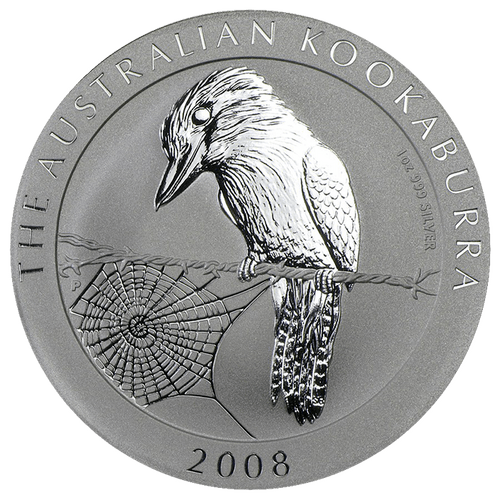 2008\u00201\u0020oz\u0020Australian\u0020Kookaburra\u0020Silver\u0020Coin