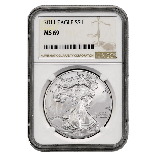 2011\u0020NGC\u0020MS\u002D69\u0020American\u0020Silver\u0020Eagle\u0020Coin\u0020\u0028Brown\u0020Label\u0029