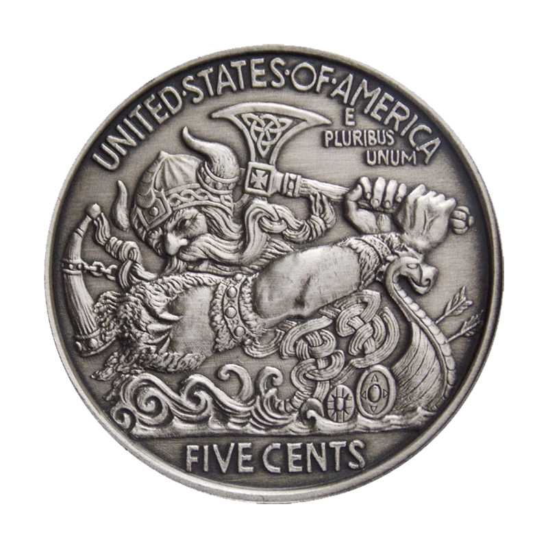 Antiqued\u0020Viking\u0020Berserker\u0020Silver\u0020Proof\u00201\u0020oz\u0020\u002D\u0020Hobo\u0020Nickel\u0020Series