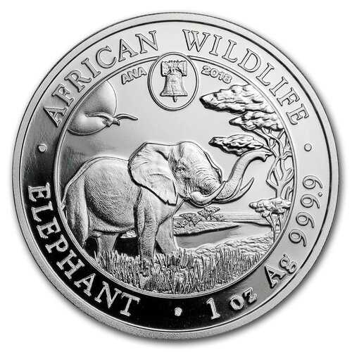 2018\u00201\u0020oz\u0020Silver\u0020Elephant\u0020Coin\u0020\u002D\u0020Philadelphia\u0020ANA\u0020Privy\u0020Mark