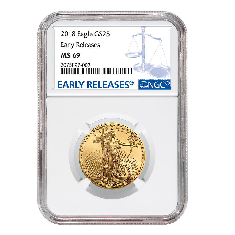 2018\u00201\u002F2\u0020oz\u0020NGC\u0020MS\u002D69\u0020Early\u0020Releases\u0020Gold\u0020American\u0020Eagle