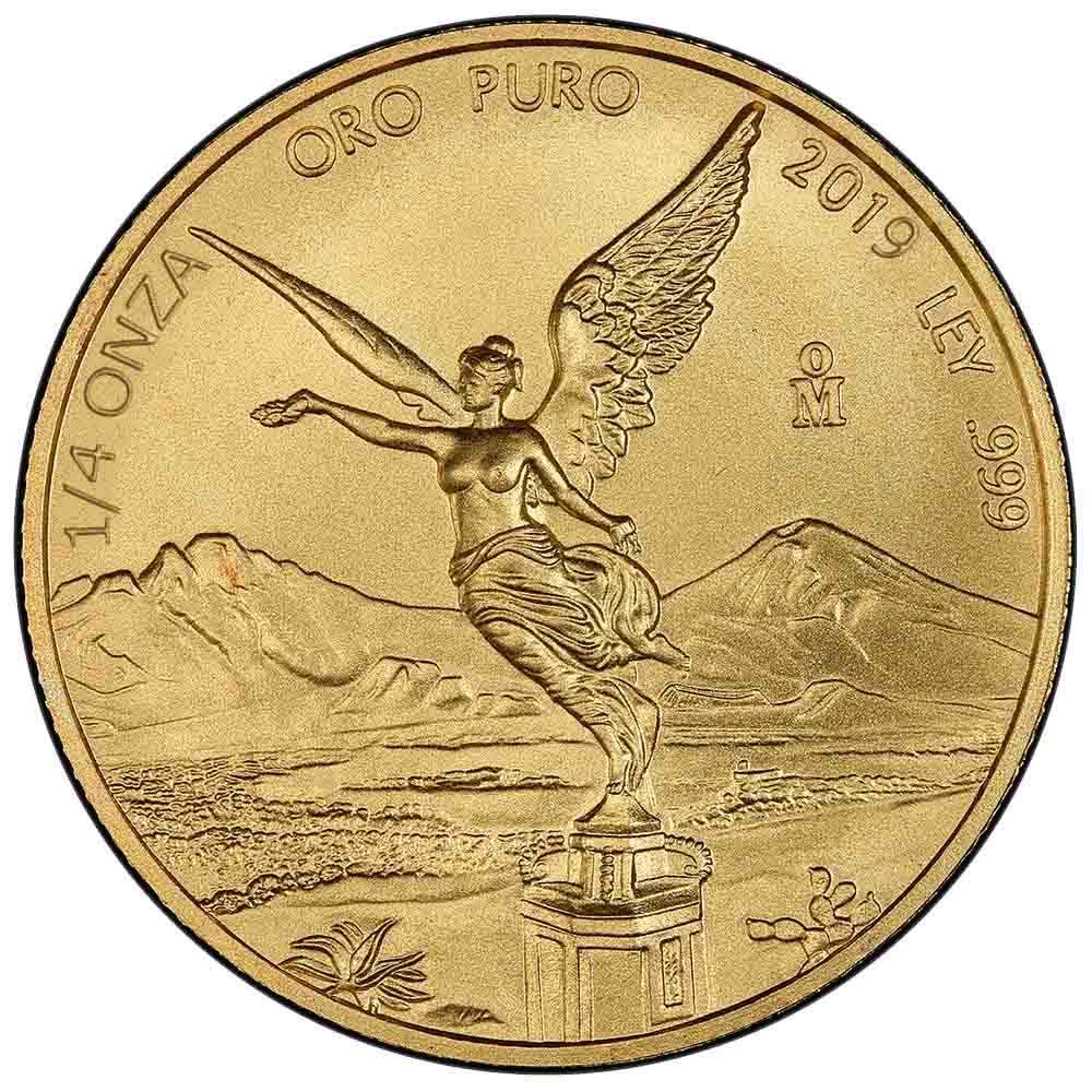 2019\u00201\u002F4\u0020oz\u0020Mexican\u0020Gold\u0020Libertad\u0020Coin\u0020\u0028BU\u0029