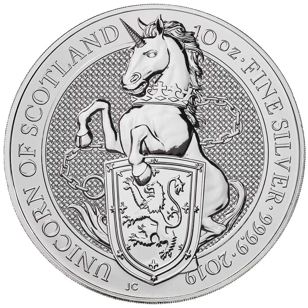 2019\u002010\u0020oz\u0020Queen\u0027s\u0020Beasts\u0020Unicorn\u0020of\u0020Scotland\u0020Silver\u0020Coin