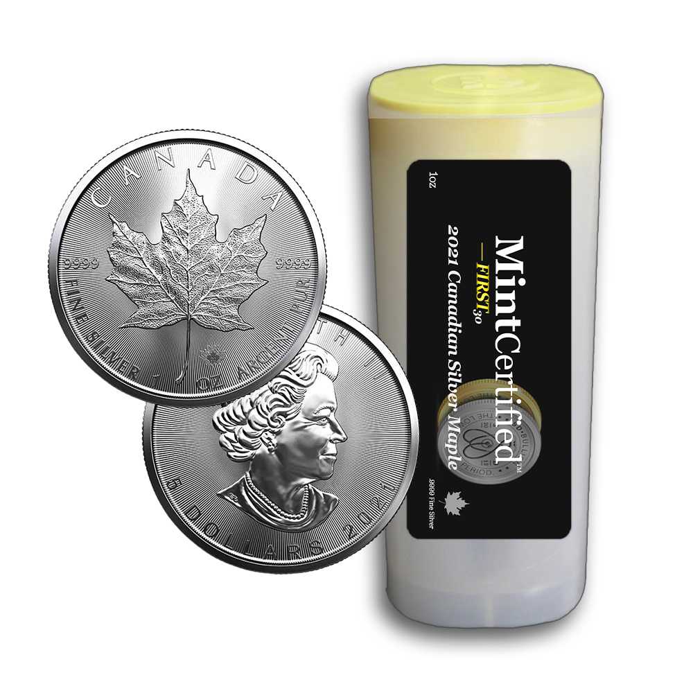 2021\u0020Silver\u0020Maple\u0020Leaf\u0020Tube\u0020\u002D\u0020MintCertified\u2122\u0020FIRST30