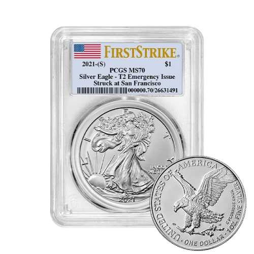 2021\u0020\u0028S\u0029\u0020PCGS\u0020MS\u002D70\u0020First\u0020Strike\u0020Type\u00202\u0020American\u0020Silver\u0020Eagle
