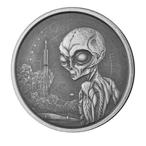 2021\u00201\u0020oz\u0020Ghana\u0020Alien\u0020Antique\u0020Silver\u0020Coin