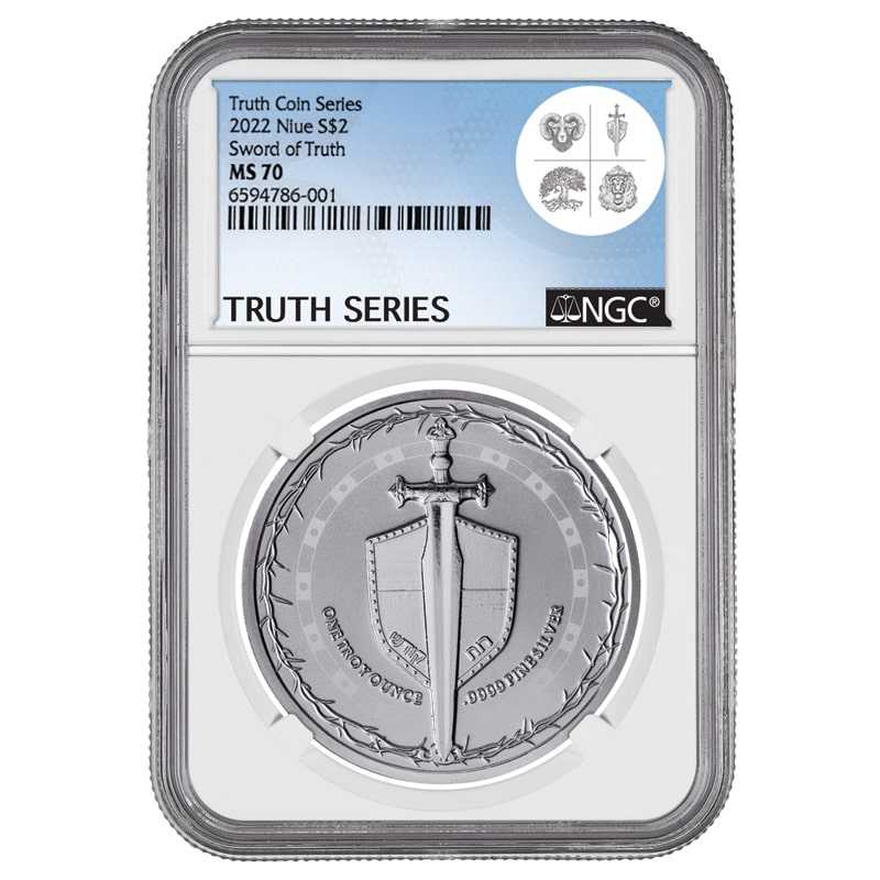 2022\u00201\u0020oz\u0020NGC\u0020MS\u002D70\u0020Sword\u0020of\u0020Truth\u0020Silver\u0020Coin