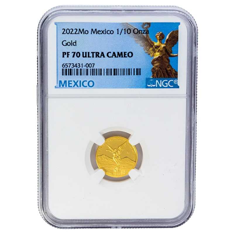 2022\u00201\u002F10\u0020oz\u0020NGC\u0020PF\u002D70\u0020Mexican\u0020Gold\u0020Libertad\u0020Proof\u0020Coin