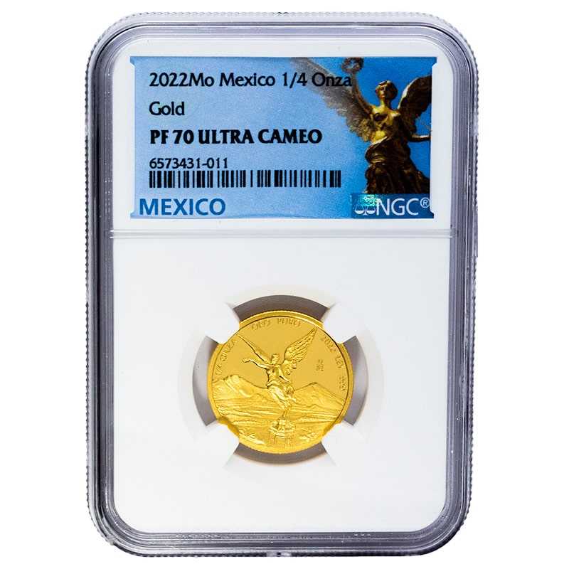 2022\u00201\u002F4\u0020oz\u0020NGC\u0020PF\u002D70\u0020Mexican\u0020Gold\u0020Libertad\u0020Proof\u0020Coin