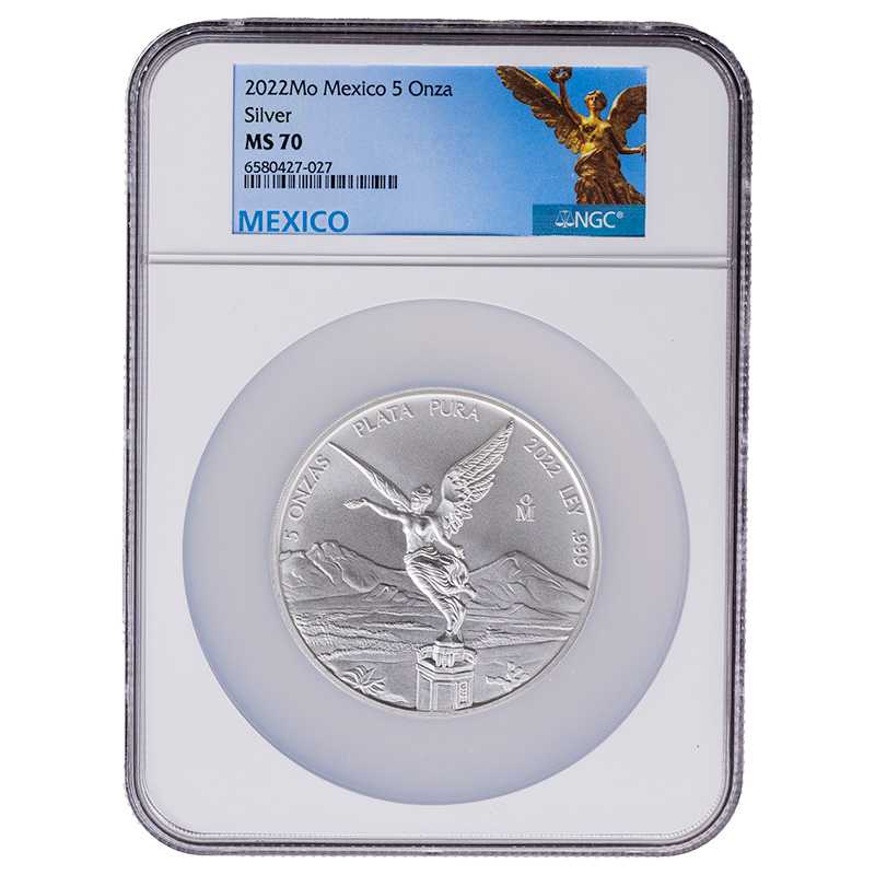 2022\u0020NGC\u0020MS\u002D70\u00205\u0020oz\u0020Mexican\u0020Silver\u0020Libertad\u0020Coin