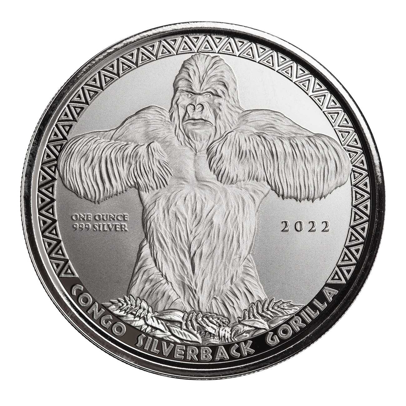 2022\u00201\u0020oz\u0020Congo\u0020Gorilla\u0020Silver\u0020Coin