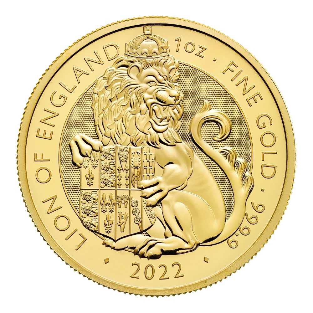 2022\u00201\u0020oz\u0020Tudor\u0020Beasts\u0020Lion\u0020of\u0020England\u0020Gold\u0020Coin