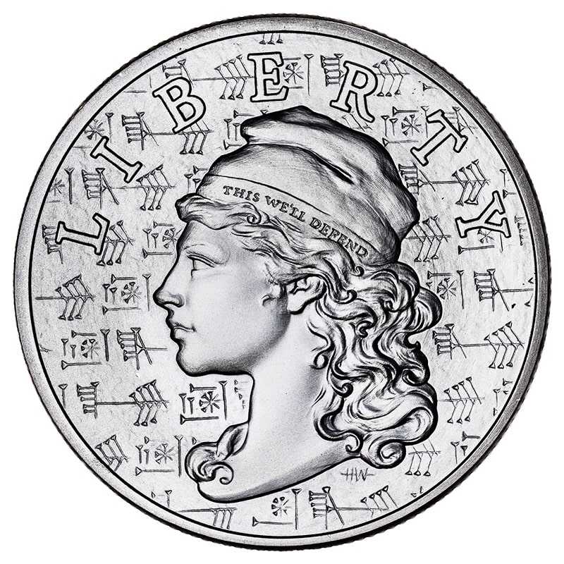 2022\u00202\u0020oz\u0020Ama\u002DGi\u0020Liberty\u0020High\u0020Relief\u0020Silver\u0020Round