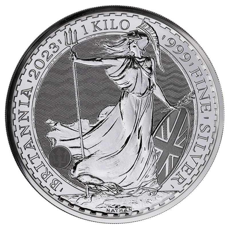 2023\u00201\u0020Kilo\u0020British\u0020Silver\u0020Britannia\u0020Coin\u0020BU