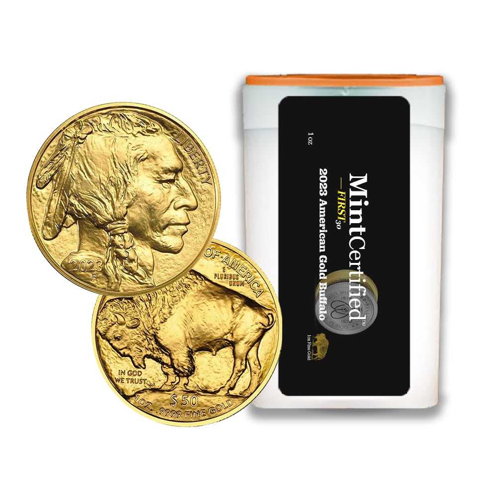 2023\u00201\u0020oz\u0020American\u0020Gold\u0020Buffalo\u0020MintCertified\u2122\u0020First30\u0020Sealed\u0020Tube