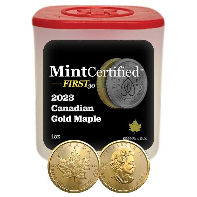 2023\u00201\u0020oz\u0020Canadian\u0020Gold\u0020Maple\u0020Leaf\u0020MintCertified\u2122\u0020First30\u0020\u007C\u0020Sealed\u0020Tube