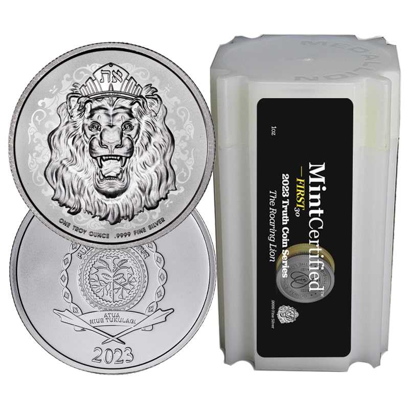 2023\u0020Roaring\u0020Lion\u0020Silver\u0020Coin\u0020Roll\u0020\u002D\u0020MintCertified\u2122\u0020FIRST30