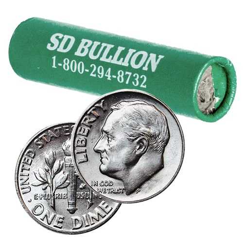 \u00245\u0020Face\u0020\u002D\u002090\u0025\u0020US\u0020Silver\u0020Dimes\u0020\u0028Random\u0020Design\u0029