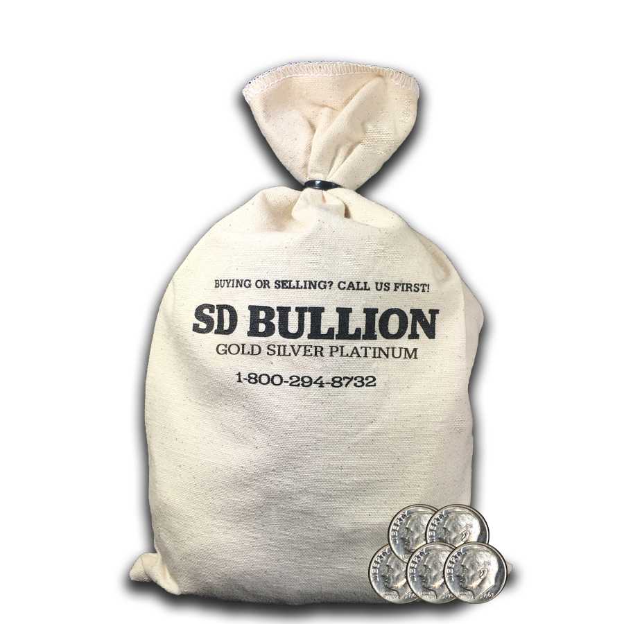 \u0024100\u0020Face\u0020Bag\u0020\u002D\u002090\u0025\u0020US\u0020Silver\u0020Roosevelt\u0020Dimes