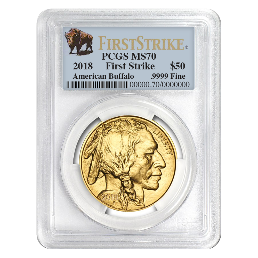 2018\u00201\u0020oz\u0020PCGS\u0020MS\u002D70\u0020First\u0020Strike\u0020Gold\u0020American\u0020Buffalo\u0020\u0028Buffalo\u0020Label\u0029