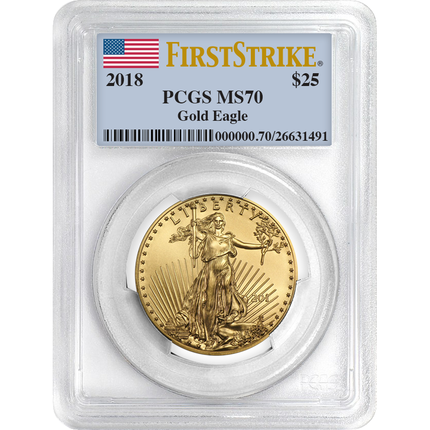 2018\u00201\u002F2\u0020oz\u0020PCGS\u0020MS\u002D70\u0020First\u0020Strike\u0020Gold\u0020American\u0020Eagle