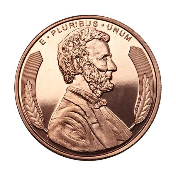 Lincoln\u0020Bust\u00201\u0020oz\u0020Copper\u0020Round\u0020\u002D\u0020Osborne\u0020Mint
