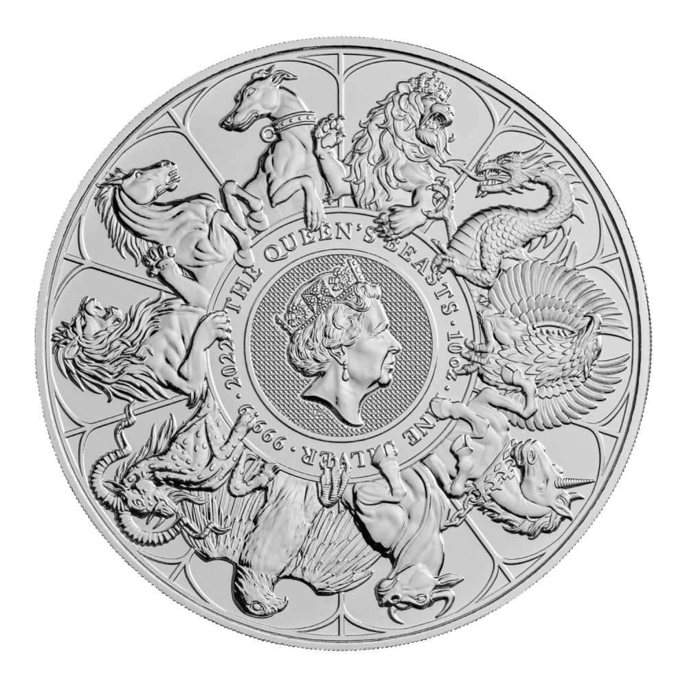2022\u002010\u0020oz\u0020Queen\u0027s\u0020Beasts\u0020Completer\u0020Silver\u0020Coin