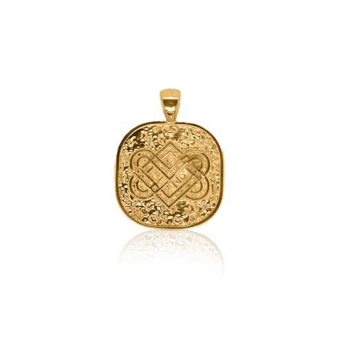 Gold\u0020Celtic\u0020Love\u0020Knot\u0020Pendant\u0020\u002D\u0020SD24K