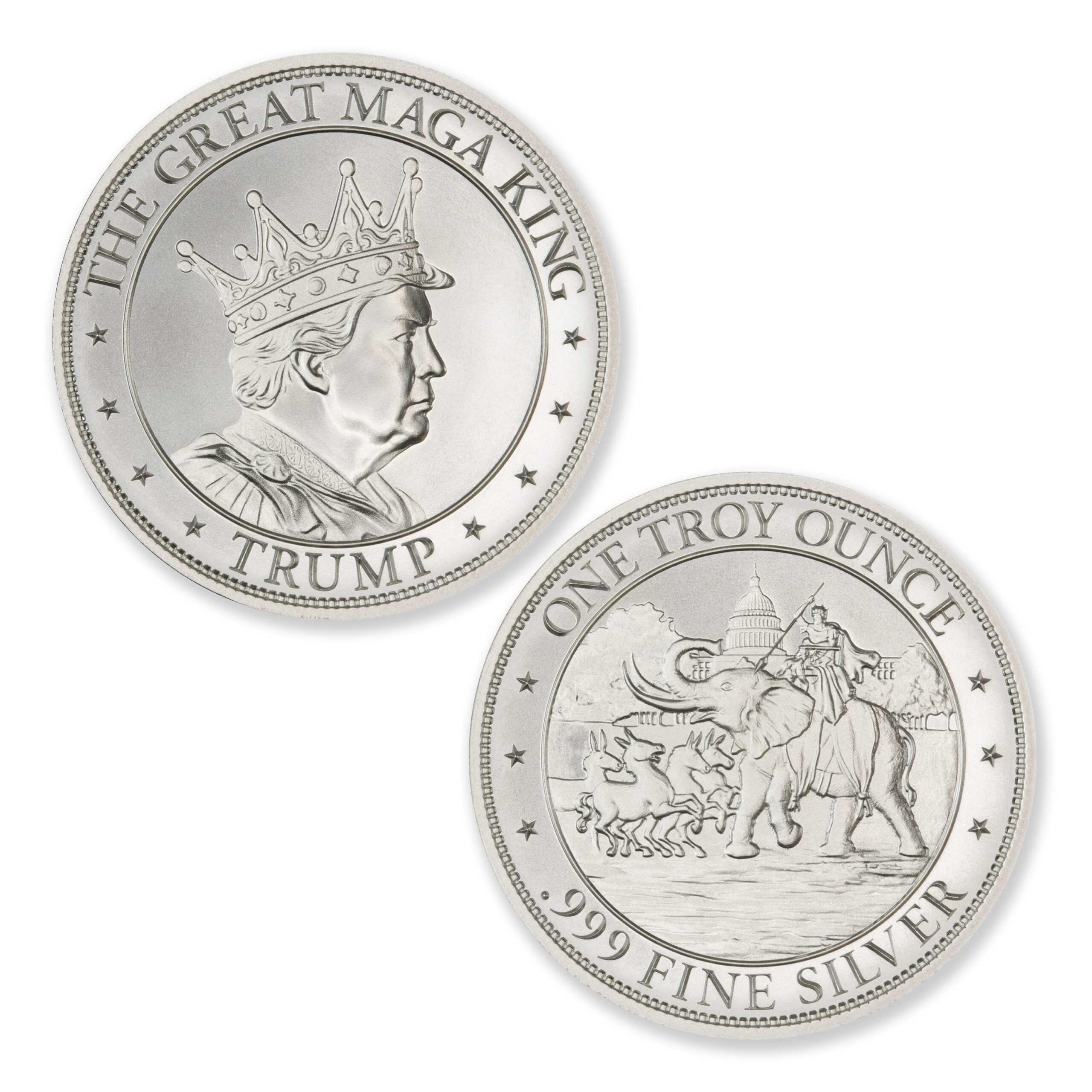 1\u0020oz\u0020Trump\u0020MAGA\u0020Silver\u0020Round