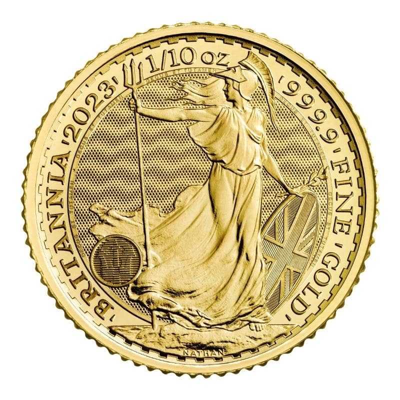 2023\u00201\u002F10\u0020oz\u0020Gold\u0020Britannia\u0020Coin\u0020BU