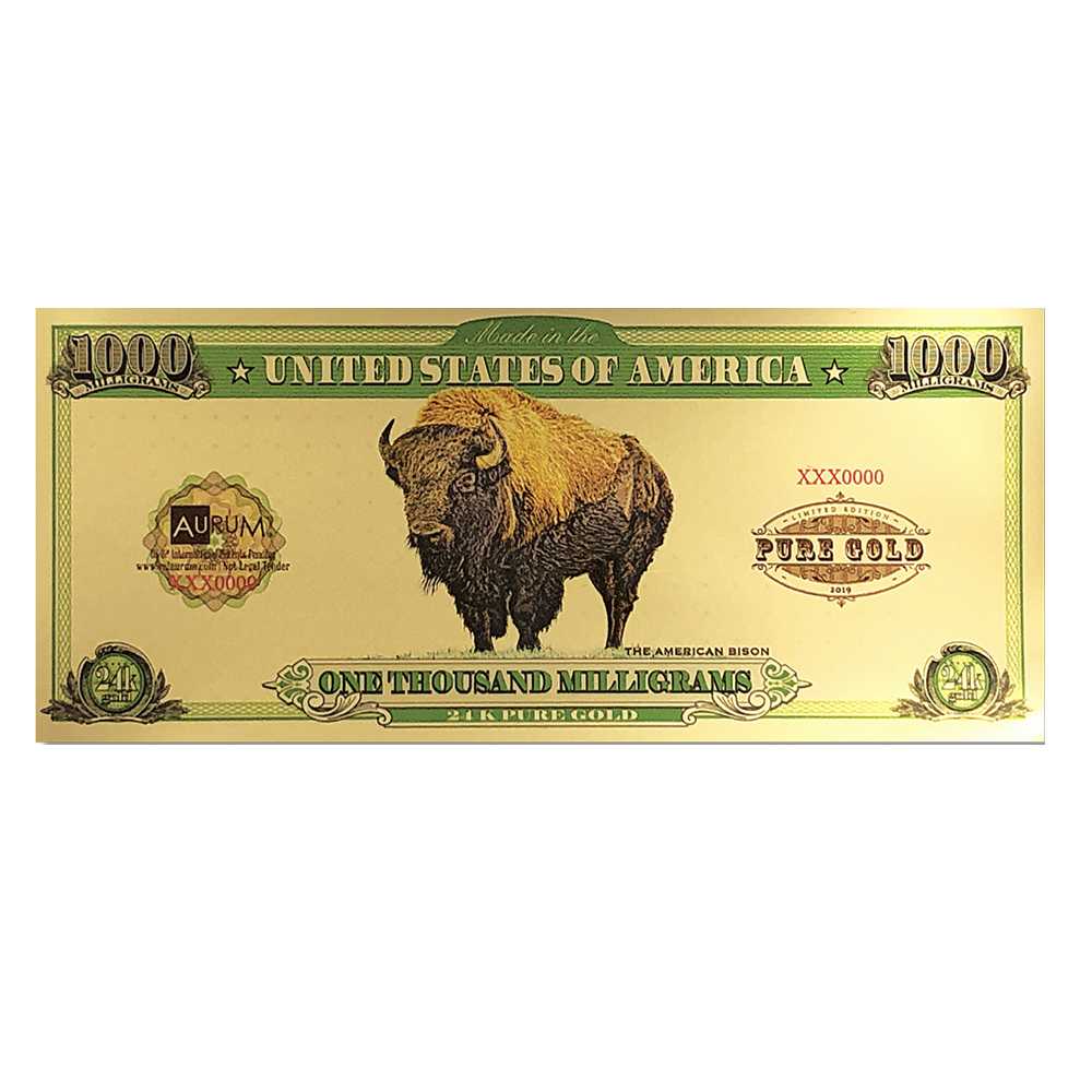 1\u0020Gram\u0020Aurum\u0020Gold\u0020Buffalo\u0020Note\u0020\u002824K\u0029