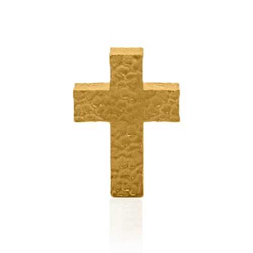Gold\u0020Hammered\u0020Cross\u0020Pendant\u0020\u002D\u0020SD24K