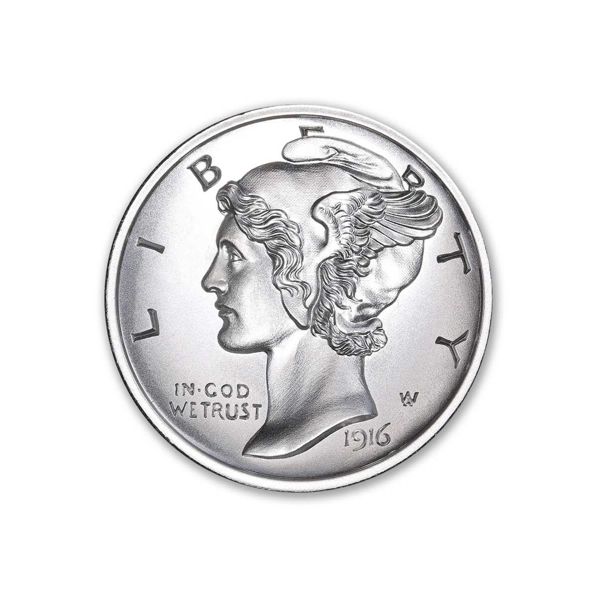 2\u0020oz\u0020Mercury\u0020Dime\u0020Tribute\u0020Silver\u0020Round\u0020\u002D\u0020Ultra\u0020High\u0020Relief