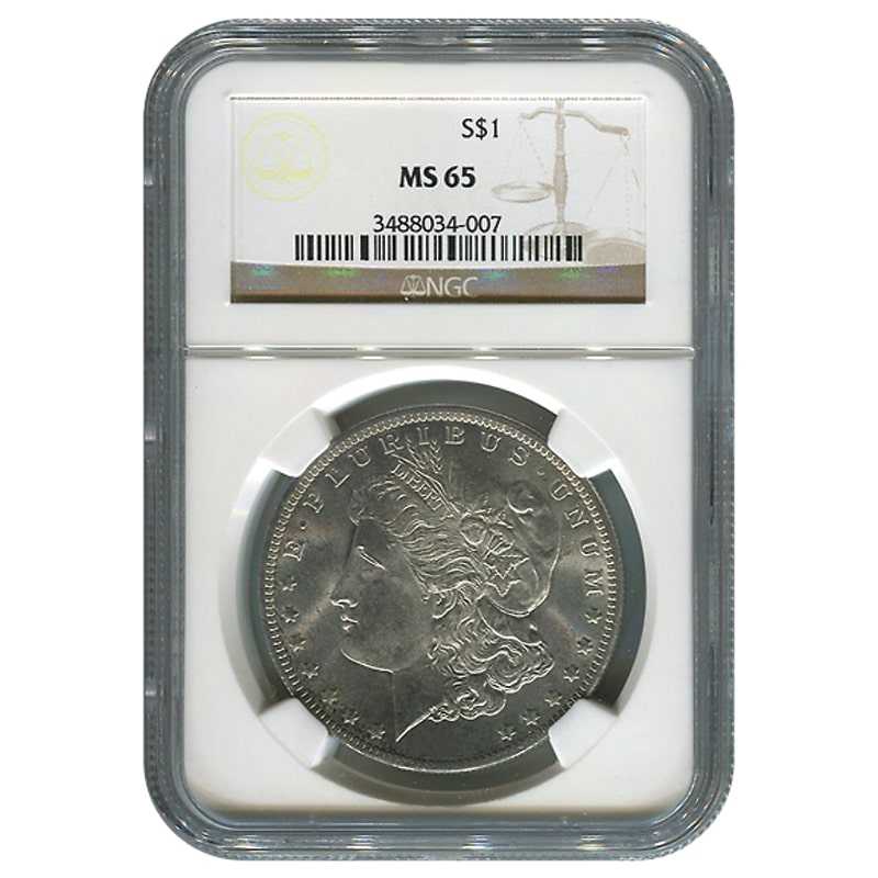 Pre\u002D1921\u0020NGC\u0020MS\u002D65\u0020Morgan\u0020Silver\u0020Dollar\u0020\u002D\u0020Random\u0020Year