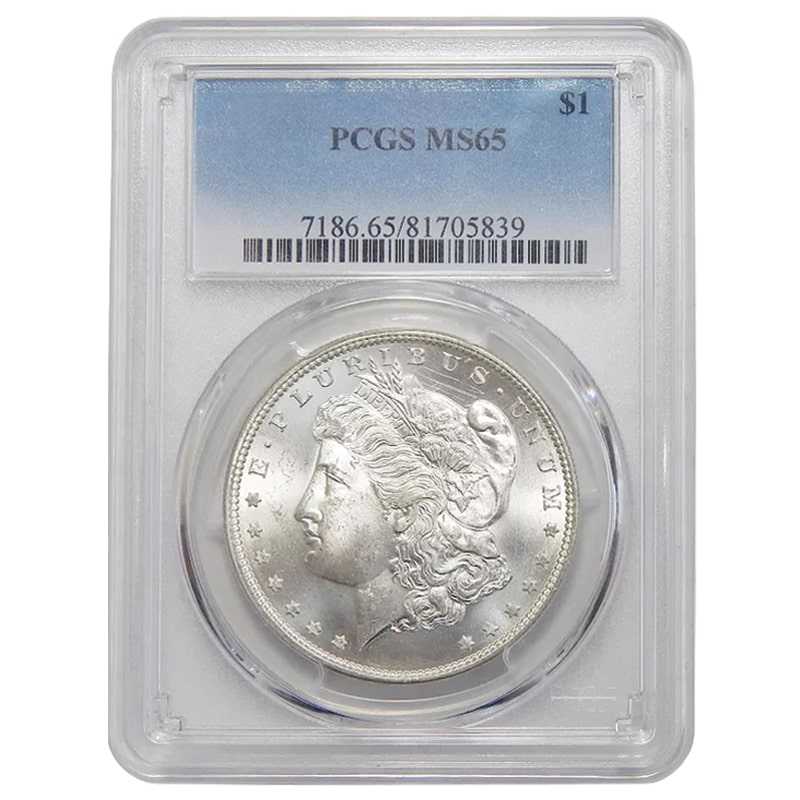 Pre\u002D1921\u0020PCGS\u0020MS\u002D65\u0020Morgan\u0020Silver\u0020Dollar\u0020\u002D\u0020Random\u0020Year