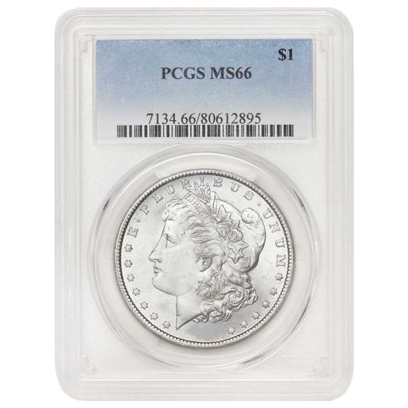 Pre\u002D1921\u0020PCGS\u0020MS\u002D66\u0020Morgan\u0020Silver\u0020Dollar\u0020\u002D\u0020Random\u0020Year