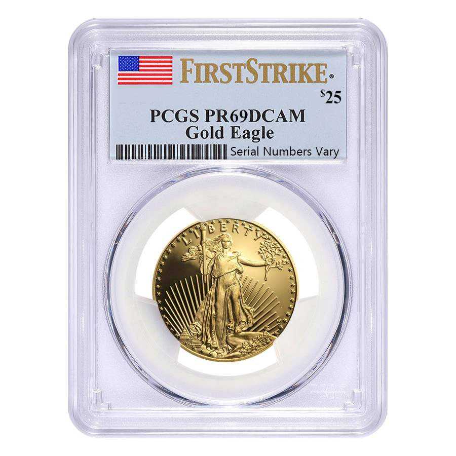 1\u002F2\u0020oz\u0020PCGS\u0020PF\u002D69\u0020American\u0020Gold\u0020Eagle\u0020Proof\u0020Coin\u0020\u002D\u0020Random\u0020Year