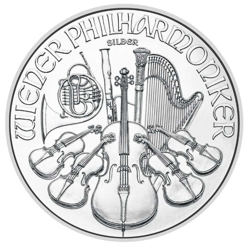 2023\u00201\u0020oz\u0020Austrian\u0020Silver\u0020Philharmonic\u0020Coin\u0020BU