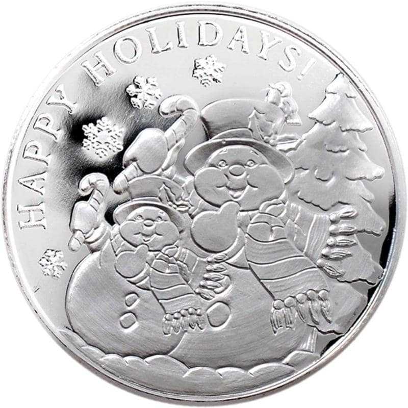 2022\u00201\u0020oz\u0020Snowman\u0020Silver\u0020Round