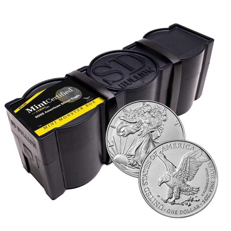 2023\u0020American\u0020Silver\u0020Eagle\u0020Mini\u0020Monster\u0020Box\u0020\u002D\u0020MintCertified\u2122\u0020FIRST30