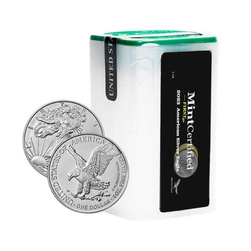 2023\u0020American\u0020Silver\u0020Eagle\u0020Coin\u0020Roll\u0020\u002D\u0020MintCertified\u2122\u0020FIRST30
