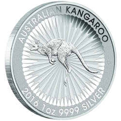 2016 1 oz Australian Kangaroo Silver Coin